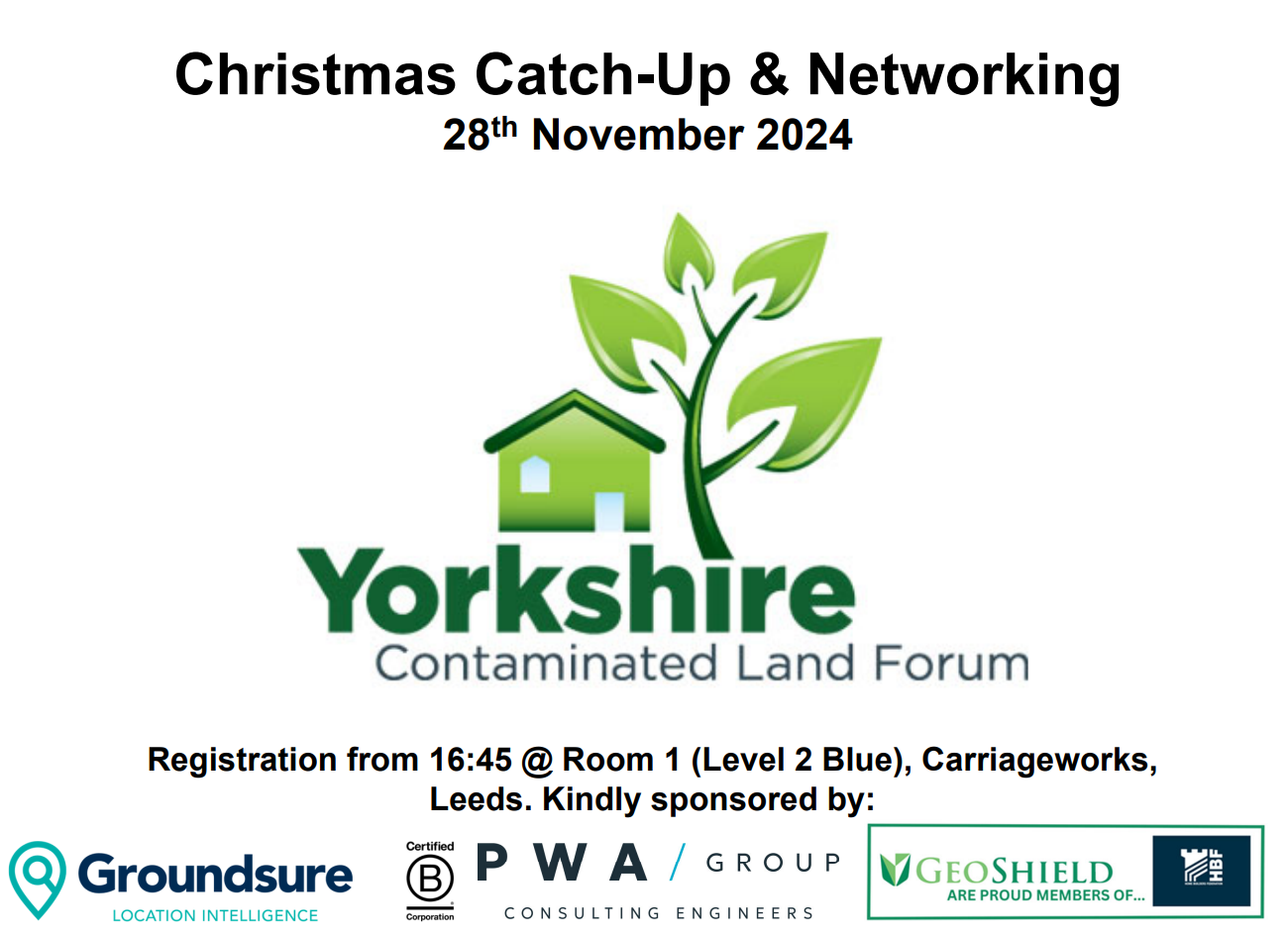 Yorkshire Contaminated Land Forum Christmas Catch-up and Networking